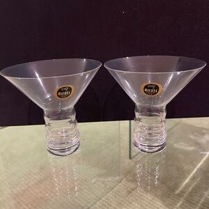 Riedel decanter + two martini glasses brand new in box the Riedel Glass Company